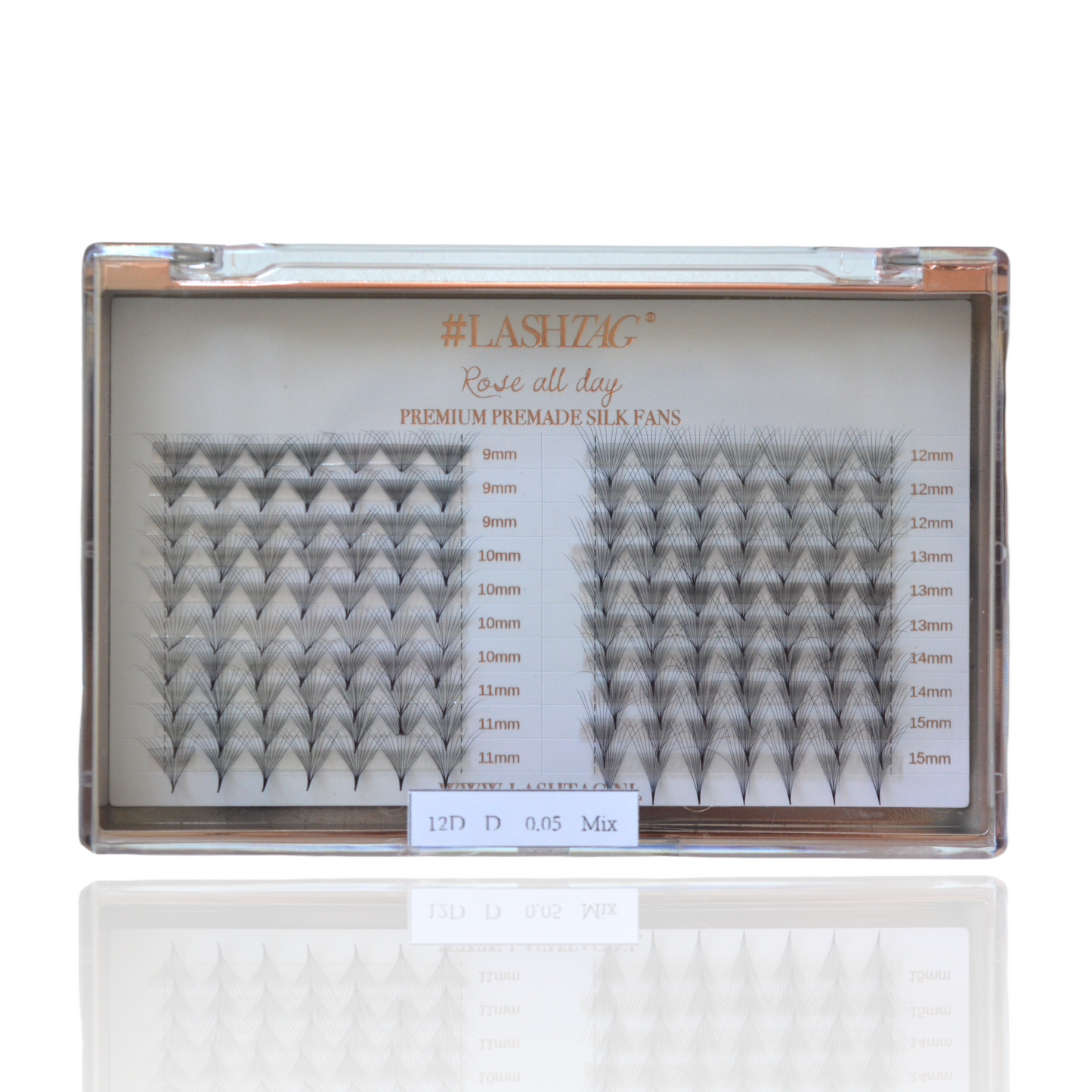 Rose All Day | Premium Premade Silk Fans | D Krul | 12D