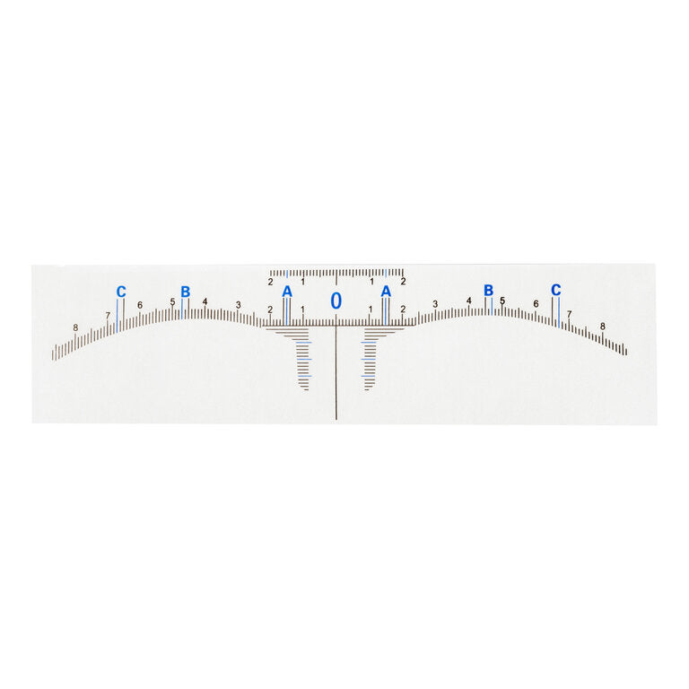 PMU- Disposible sticker eyebrow ruler