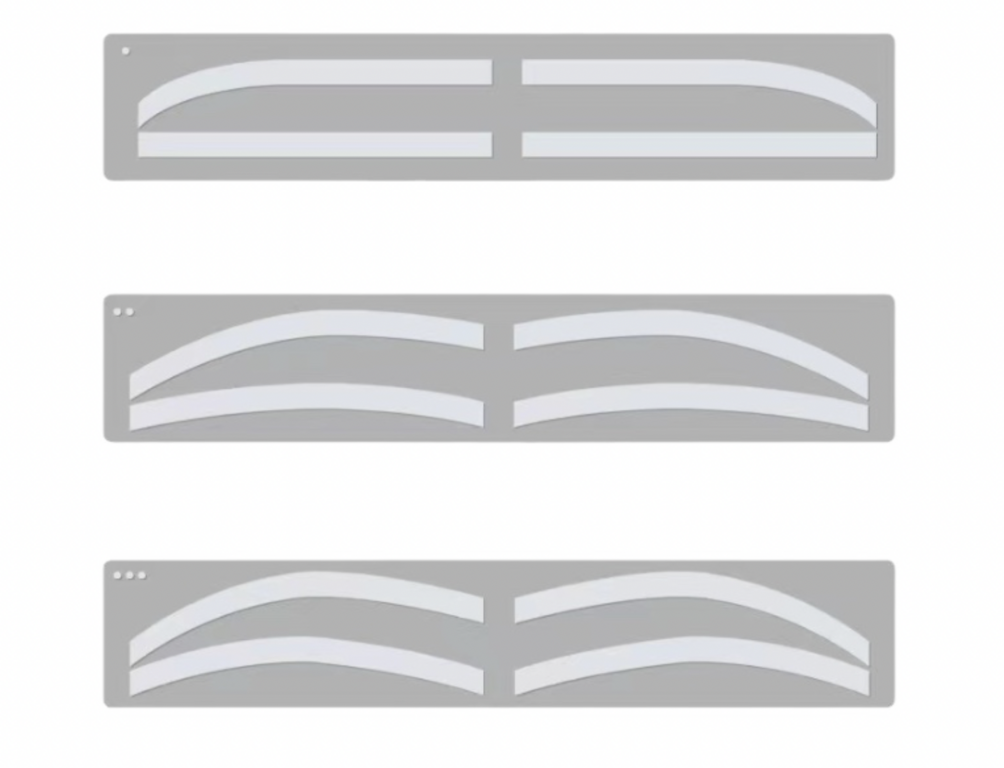 Airbrush Brow stickers (doorzichtig) 6 pair