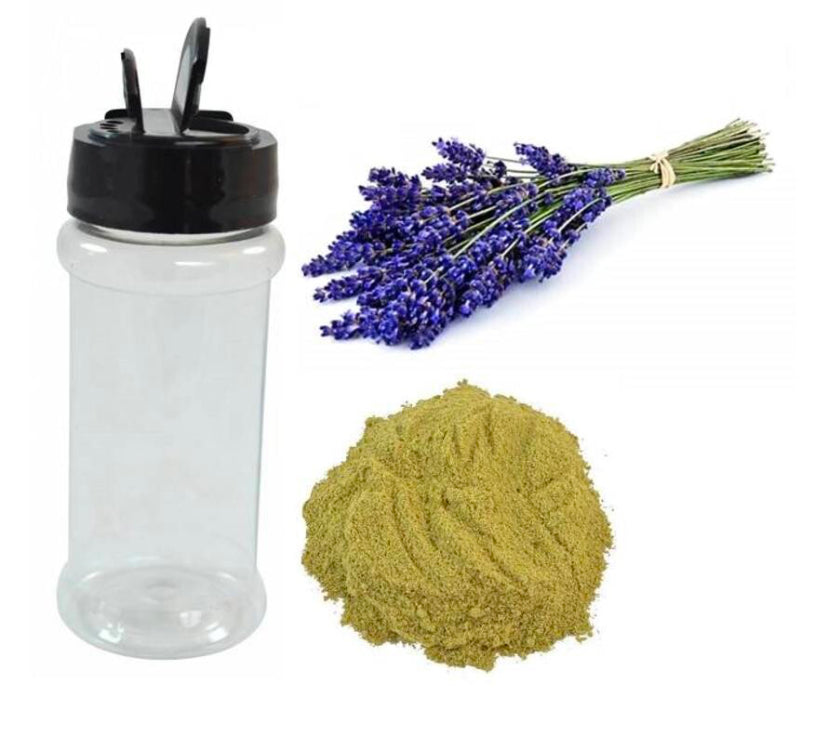 Lavendel poeder voor na het harsen