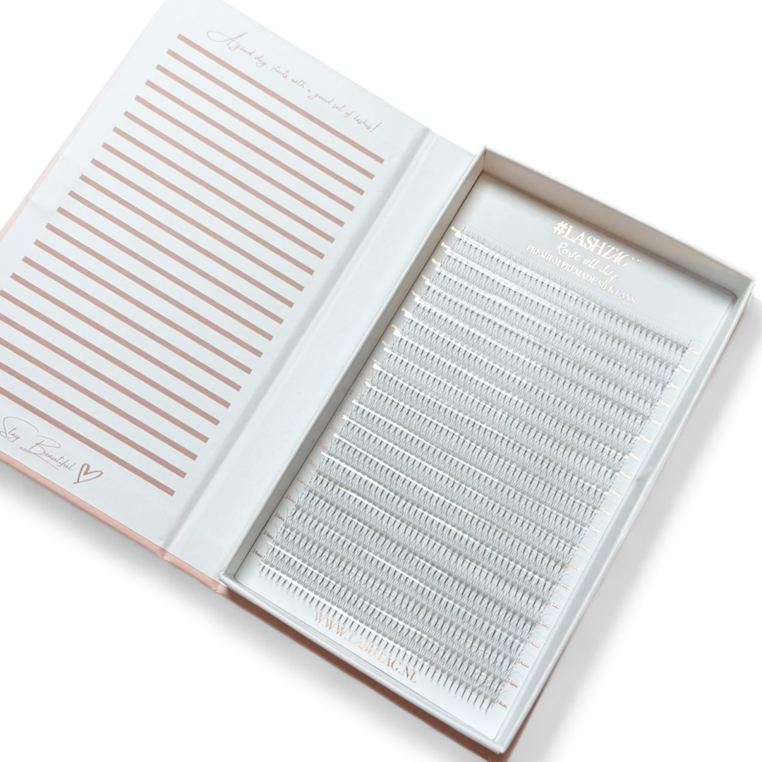 Rose All Day | Premium Premade Silk Fans | 4D | D Krul BOX