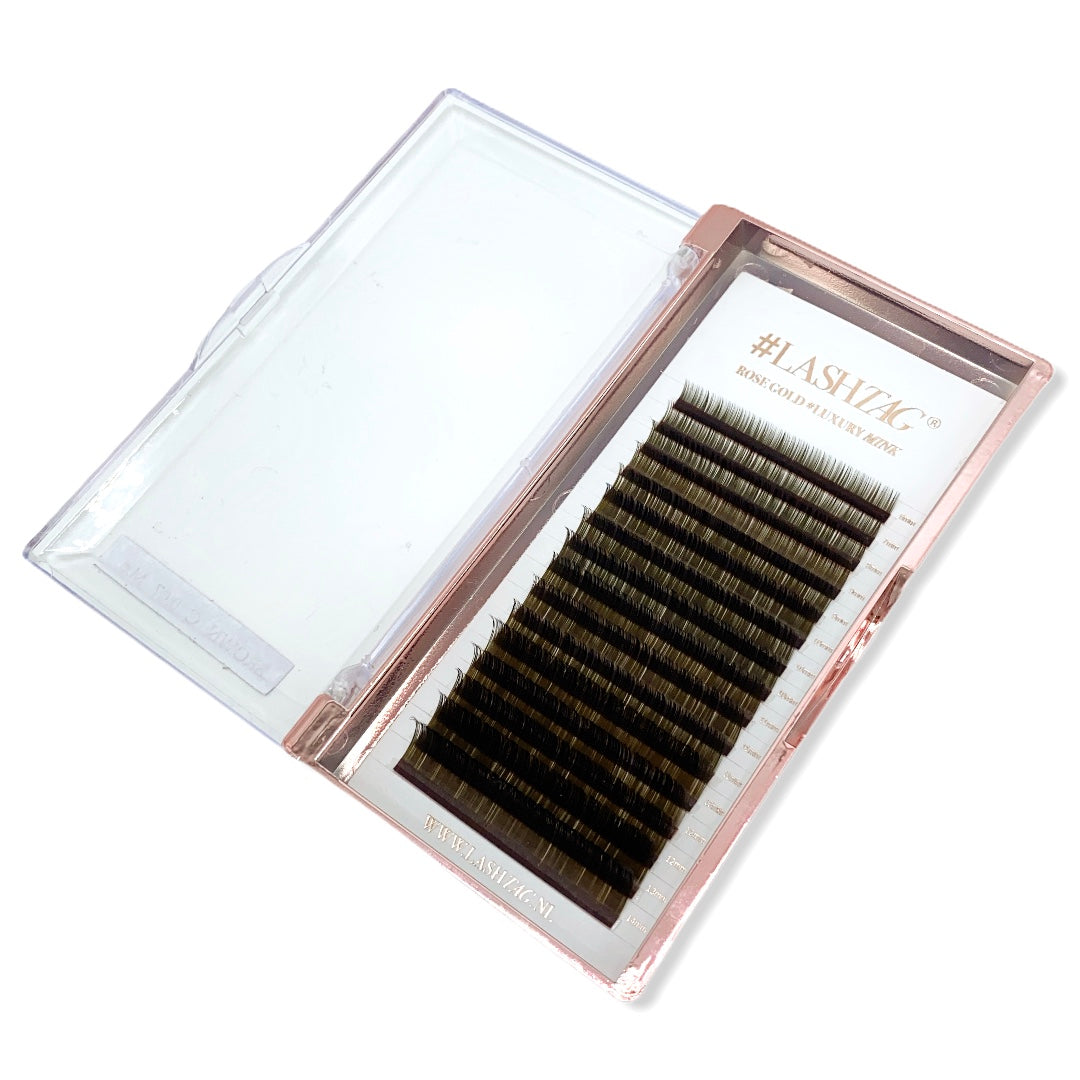 Rose Gold | Luxury Mink | BROWN | C Krul 0,07mm