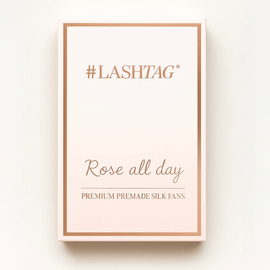 Rose All Day | Premium Premade Silk Fans | D Krul | 10D BOX