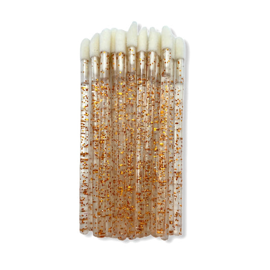 Lipgloss applicators – Rose Gold Glitter