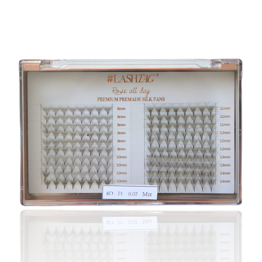 Rose All Day | Premium Premade Silk Fans | 8D | D Krul