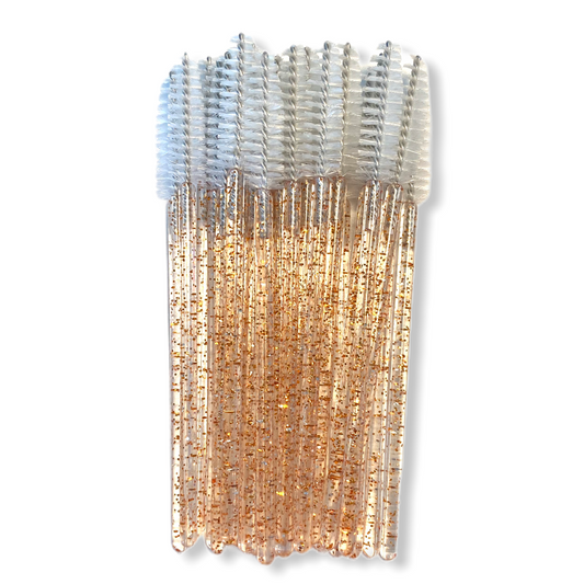 Mascara Brushes | Rose Gold Glitter